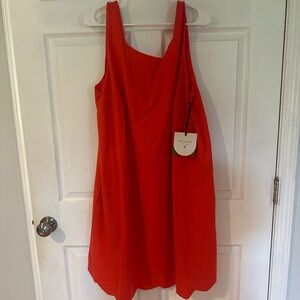 Kate Spade x Target Red Scalloped Dress NWT